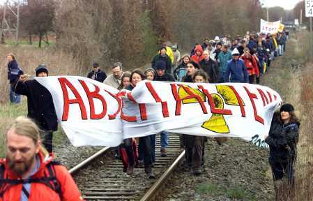 Блокада путей в Южной Германии